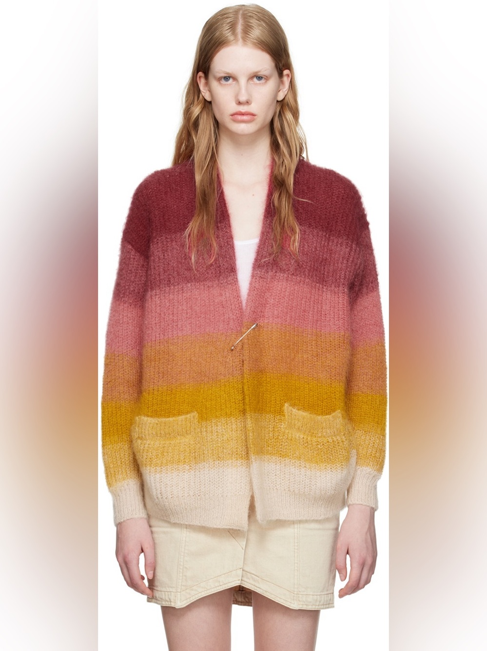 Isabel Marant Etoile Sunset Gradient Dana Cardigan Size FR 40 Large NWT! $850